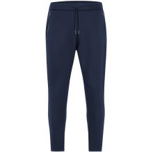 JAKO Sweatpants Pro Casual (elastic material, side pocket with zipper) long navy blue Men