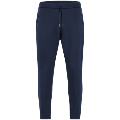 JAKO Sweatpants Pro Casual (elastic material, side pocket with zipper) long navy blue Men