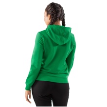 JAKO Leisure Hooded Jacket Base (70% Cotton) Green Women