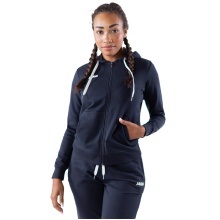 JAKO Leisure Hooded Jacket Base (70% Cotton) Navy Blue Women