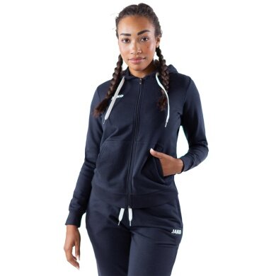 JAKO Leisure Hooded Jacket Base (70% Cotton) Navy Blue Women