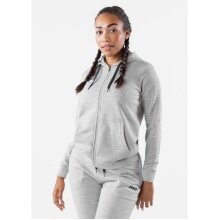 JAKO Leisure Hooded Jacket Base (70% Cotton) Light Grey Women