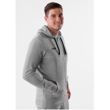 JAKO Leisure Hooded Jacket Base (70% Cotton) Light Grey Men