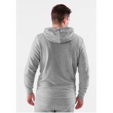 JAKO Leisure Hooded Jacket Base (70% Cotton) Light Grey Men