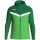 JAKO Hooded Jacket Iconic (Polyester Fleece, Side Pockets with Zip) Green/Dark Green Kids