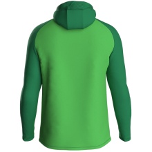 JAKO Hooded Jacket Iconic (Polyester Fleece, Side Pockets with Zip) Green/Dark Green Kids