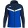 JAKO Iconic Hooded Jacket (Polyester Fleece, Side Pockets with Zip) Royal Blue/Navy Blue Kids