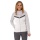 JAKO Iconic Hooded Jacket (Polyester Fleece, Side Pockets with Zipper) white/grey/charcoal grey Ladies