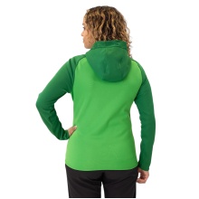 JAKO Iconic Hooded Jacket (Polyester Fleece, Side Pockets with Zip) green/dark green Ladies