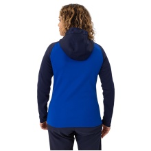 JAKO Iconic Hooded Jacket (Polyester Fleece, Side Pockets with Zipper) royal blue/navy blue Ladies