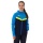 JAKO Iconic Hooded Jacket (Polyester Fleece, Side Pockets with Zipper) navy blue/light blue/yellow Ladies