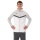 JAKO Iconic Hooded Jacket (Polyester Fleece, Side Pockets with Zip) white/light grey/charcoal grey Men's