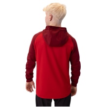 JAKO Hooded Jacket Iconic (Polyester Fleece, Side Pockets with Zip) red/wine red Men's