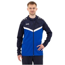 JAKO Iconic Hooded Jacket (Polyester Fleece, Side Pockets with Zip) royal blue/navy blue Men's