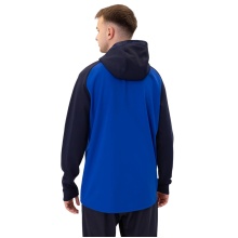 JAKO Iconic Hooded Jacket (Polyester Fleece, Side Pockets with Zip) royal blue/navy blue Men's