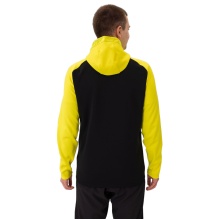 JAKO Hooded Jacket Iconic (Polyester Fleece, Side Pockets with Zip) Black/Yellow Men's