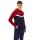 JAKO Hooded Jacket Iconic (Polyester Fleece, Side Pockets with Zip) navy/red Men's