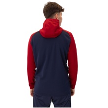 JAKO Hooded Jacket Iconic (Polyester Fleece, Side Pockets with Zip) navy/red Men's