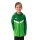 JAKO Hooded Jacket Iconic (Polyester Fleece, Side Pockets with Zip) Green/Dark Green Kids