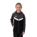 JAKO Hooded Jacket Iconic (Polyester Fleece, Side Pockets with Zip) black/anthracite grey Children