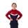 JAKO Hooded Jacket Iconic (Polyester Fleece, Side Pockets with Zip) navy/red Children