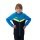 JAKO Iconic Hooded Jacket (Polyester Fleece, Side Pockets with Zip) navy blue/light blue/yellow Children