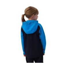 JAKO Iconic Hooded Jacket (Polyester Fleece, Side Pockets with Zip) navy blue/light blue/yellow Children