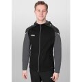 JAKO Hooded Jacket Performance (Polyester Fleece) black/anthracite grey Men