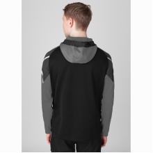 JAKO Hooded Jacket Performance (Polyester Fleece) black/anthracite grey Men