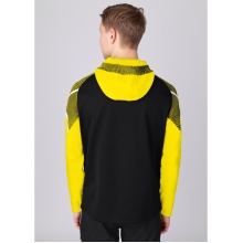 JAKO Hooded Jacket Performance (Polyester Fleece) black/yellow Men