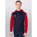 JAKO Hooded Jacket Performance (Polyester Fleece) navy/red Men