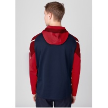 JAKO Hooded Jacket Performance (Polyester Fleece) navy/red Men