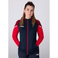 JAKO Hooded Jacket Performance (Polyester Fleece) navy/red Women