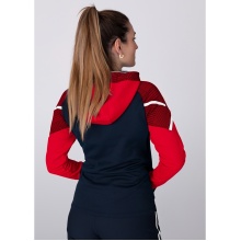 JAKO Hooded Jacket Performance (Polyester Fleece) navy/red Women