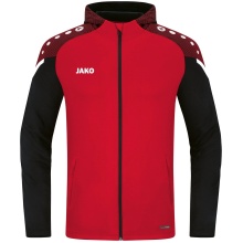 JAKO Hooded Jacket Performance (Polyester Fleece) red/black Boys/Girls/Children