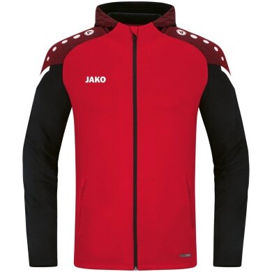 JAKO Hooded Jacket Performance (Polyester Fleece) red/black Boys/Girls/Children