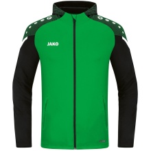 JAKO Hooded Jacket Performance (Polyester Fleece) green/black Boys/Girls/Children