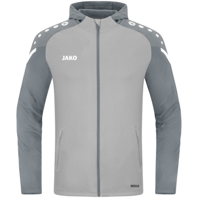 JAKO Hooded Jacket Performance (Polyester Fleece) light grey Boys/Girls/Children