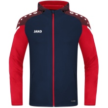 JAKO Hooded Jacket Performance (Polyester Fleece) navy/red Boys/Girls/Children