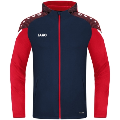 JAKO Hooded Jacket Performance (Polyester Fleece) navy/red Boys/Girls/Children