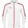 JAKO Hooded Jacket Power (Polyester Fleece, Side Pockets with Zipper) White/Red Men