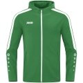 JAKO Hooded Jacket Power (Polyester Fleece, Side Pockets with Zipper) Green Men