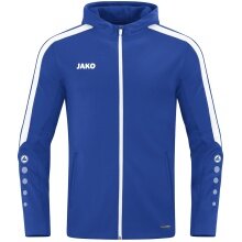 JAKO Hooded Jacket Power (Polyester Fleece, Side Pockets with Zip) Royal Blue Men