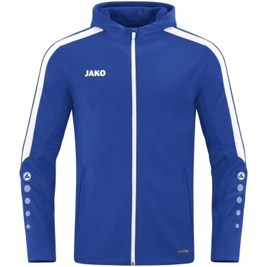 JAKO Hooded Jacket Power (Polyester Fleece, Side Pockets with Zip) Royal Blue Men