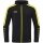 JAKO Hooded Jacket Power (Polyester Fleece, Side Pockets with Zipper) Black/Yellow Men