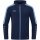 JAKO Hooded Jacket Power (Polyester Fleece, Side Pockets with Zipper) Navy Blue/Sky Blue Children