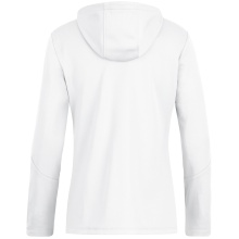 JAKO Hooded Jacket Power (Polyester Fleece, Side Pockets with Zipper) White Women