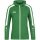 JAKO Hooded Jacket Power (Polyester Fleece, Side Pockets with Zipper) Green Women