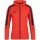 JAKO Hooded Jacket Power (Polyester Fleece, Side Pockets with Zipper) Orange/Navy Blue Women