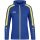 JAKO Hooded Jacket Power (Polyester Fleece, Side Pockets with Zip) Royal Blue/Yellow Women